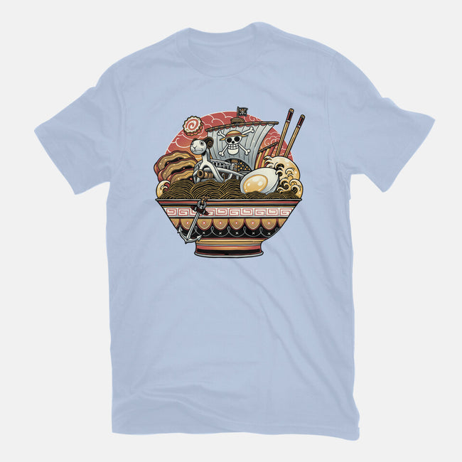 Ahoy Noodle Pirates-Womens-Basic-Tee-glitchygorilla