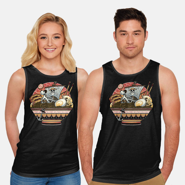 Ahoy Noodle Pirates-Unisex-Basic-Tank-glitchygorilla