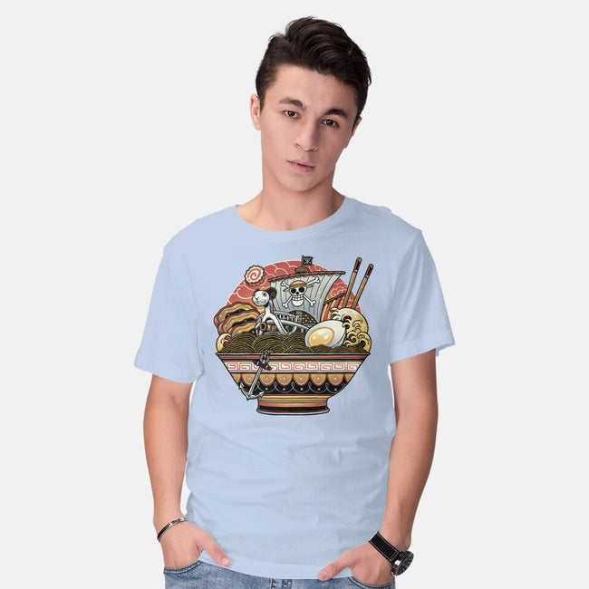 Ahoy Noodle Pirates-Mens-Basic-Tee-glitchygorilla