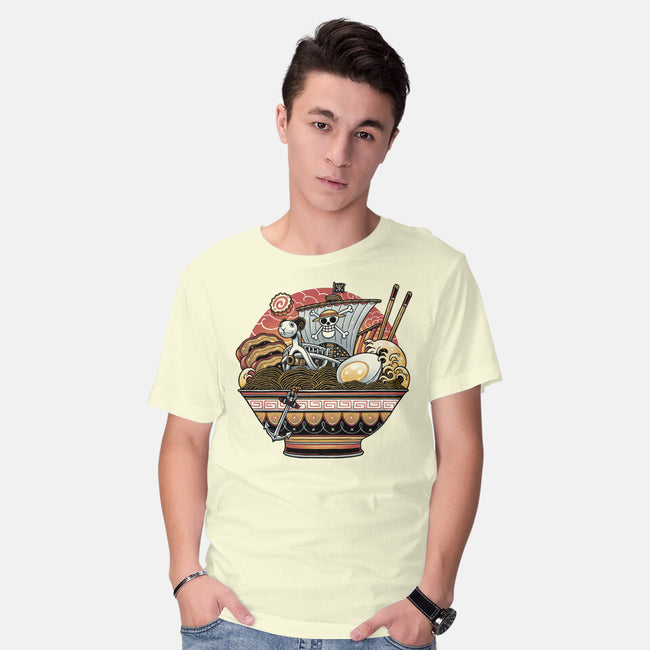 Ahoy Noodle Pirates-Mens-Basic-Tee-glitchygorilla