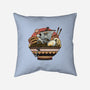 Ahoy Noodle Pirates-None-Removable Cover-Throw Pillow-glitchygorilla