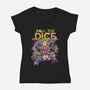 Mimic Dice-Womens-V-Neck-Tee-Guilherme magno de oliveira