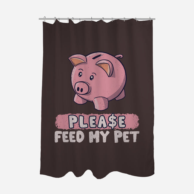 Please Feed My Pet-None-Polyester-Shower Curtain-NMdesign