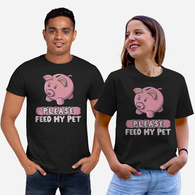 Please Feed My Pet-Unisex-Basic-Tee-NMdesign