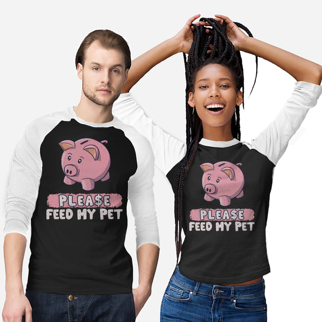 Please Feed My Pet-Unisex-Baseball-Tee-NMdesign