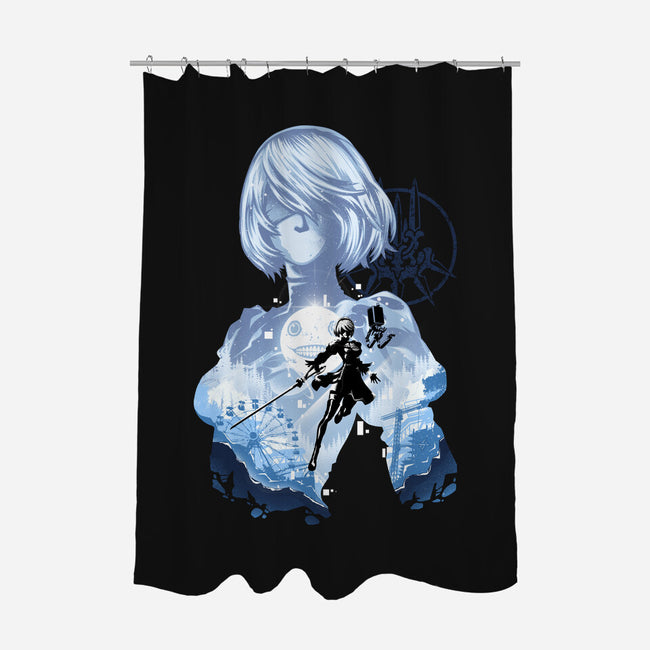 Project YorHa-None-Polyester-Shower Curtain-hypertwenty