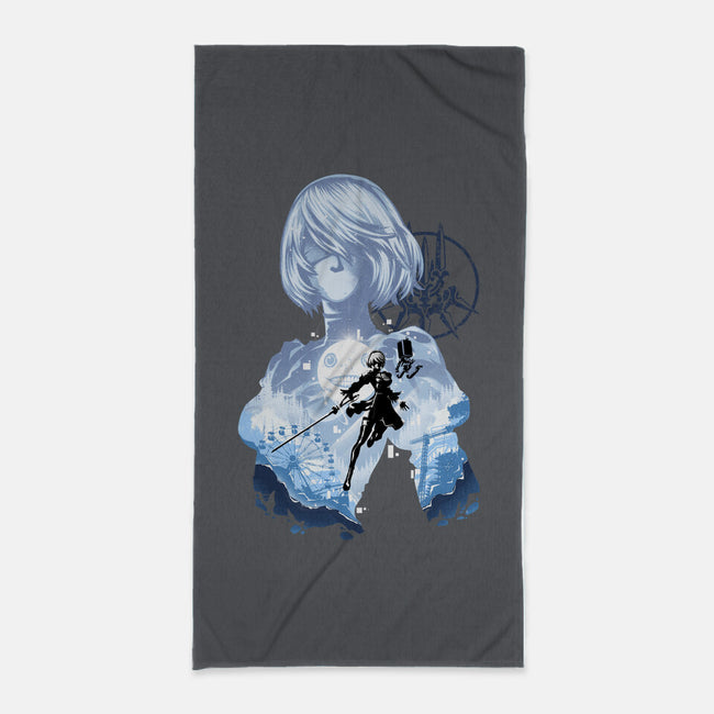 Project YorHa-None-Beach-Towel-hypertwenty