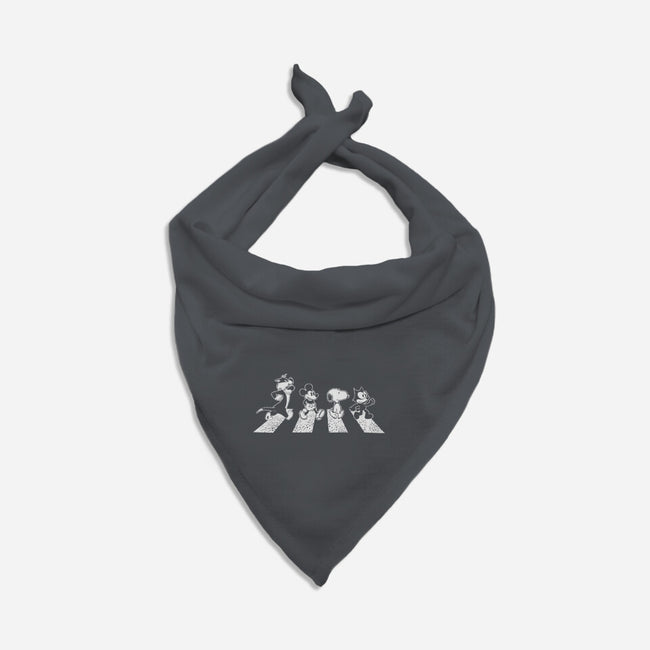 Black And White Road-Cat-Bandana-Pet Collar-turborat14