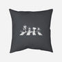 Black And White Road-None-Removable Cover-Throw Pillow-turborat14