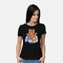 Pirate Maneki Neko-Womens-Basic-Tee-ellr