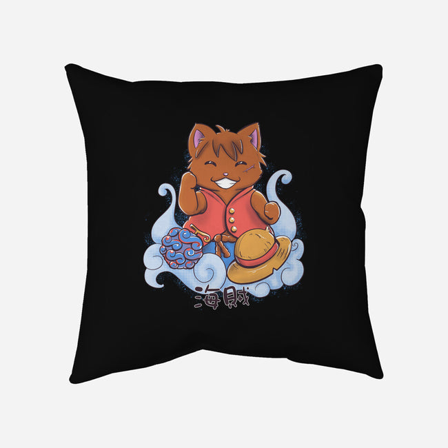 Pirate Maneki Neko-None-Removable Cover-Throw Pillow-ellr