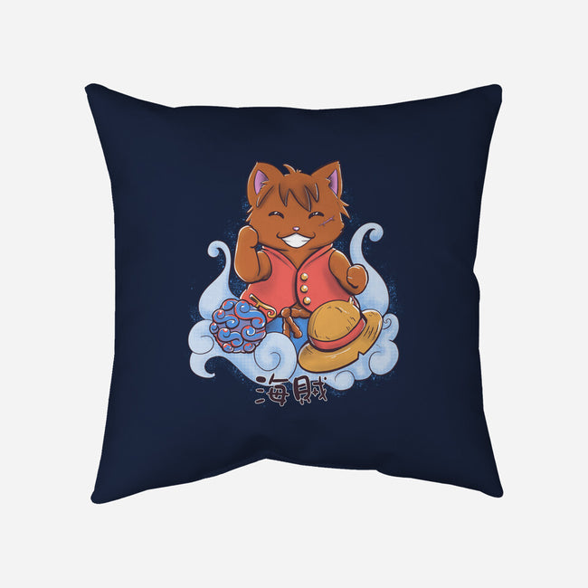 Pirate Maneki Neko-None-Removable Cover-Throw Pillow-ellr