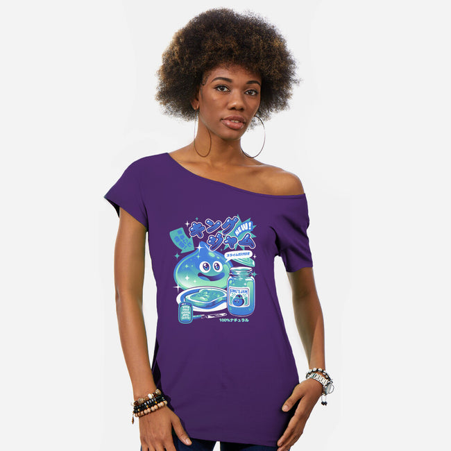 New Slime Jam-Womens-Off Shoulder-Tee-ilustrata