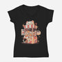 Serotonin Machine-Womens-V-Neck-Tee-eduely