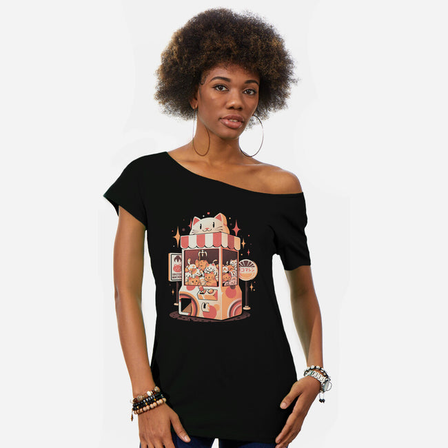 Serotonin Machine-Womens-Off Shoulder-Tee-eduely