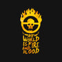 My World Is Fire-Womens-V-Neck-Tee-demonigote