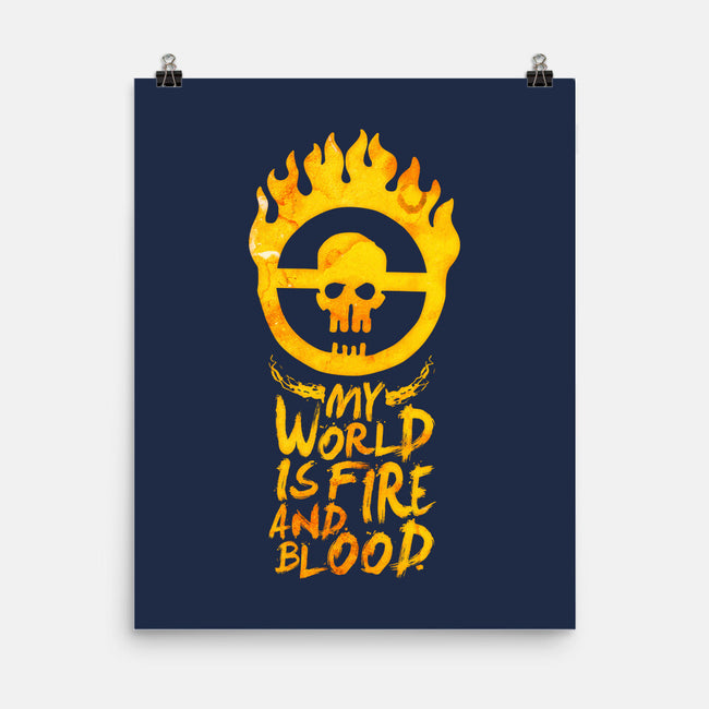 My World Is Fire-None-Matte-Poster-demonigote