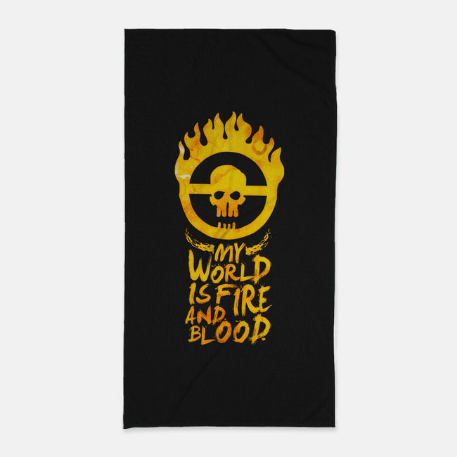 My World Is Fire-None-Beach-Towel-demonigote