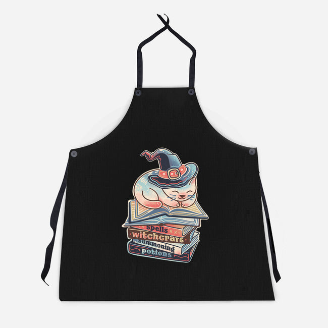 Reading Books Is Fun-Unisex-Kitchen-Apron-glitchygorilla