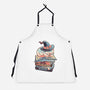 Reading Books Is Fun-Unisex-Kitchen-Apron-glitchygorilla