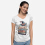 Reading Books Is Fun-Womens-V-Neck-Tee-glitchygorilla