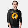 The Karate Heeler-Mens-Long Sleeved-Tee-retrodivision