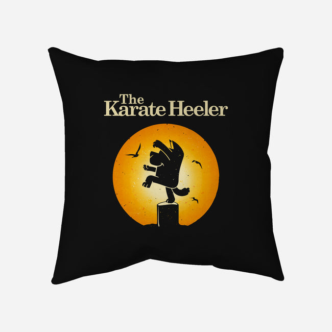 The Karate Heeler-None-Removable Cover-Throw Pillow-retrodivision