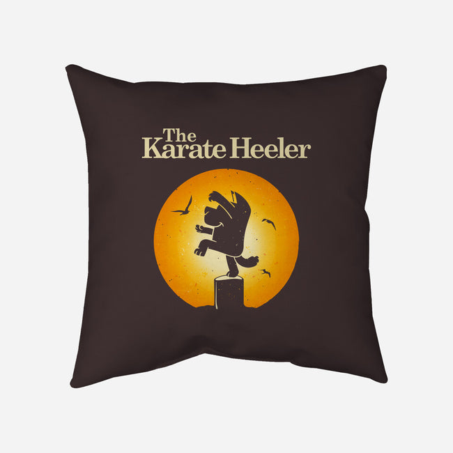 The Karate Heeler-None-Removable Cover-Throw Pillow-retrodivision