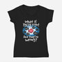 What If You're Right-Womens-V-Neck-Tee-NemiMakeit