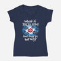 What If You're Right-Womens-V-Neck-Tee-NemiMakeit