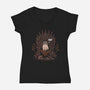 Game Of Grumpy-Womens-V-Neck-Tee-Gamma-Ray