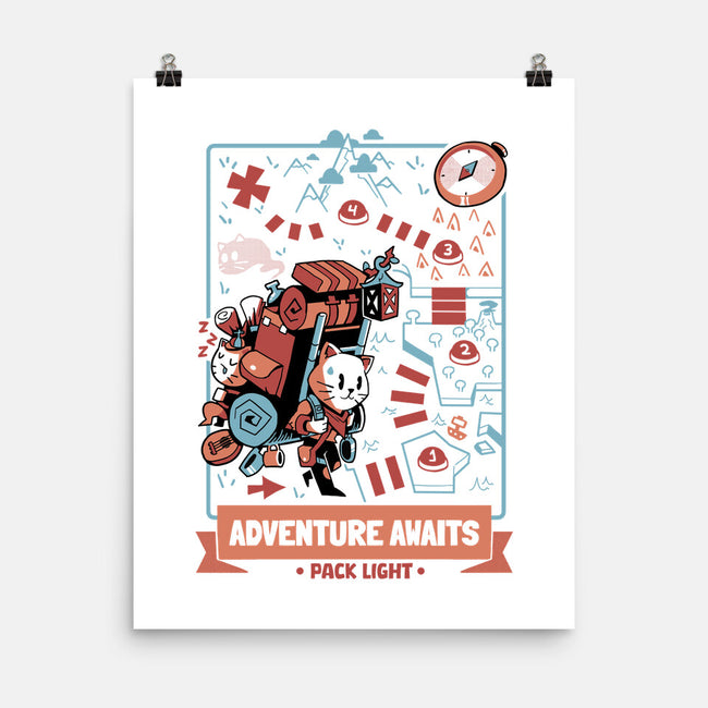 Adventure Awaits Pack Light-None-Matte-Poster-Heyra Vieira