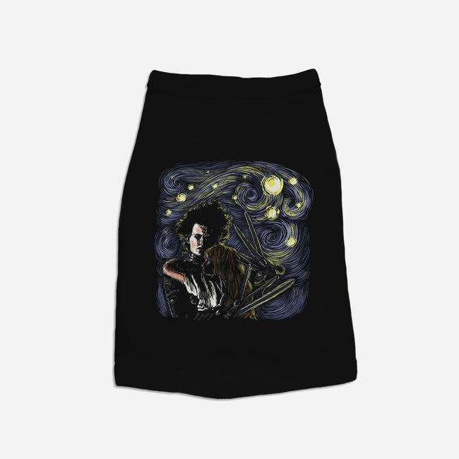 Starry Scissorhands-Cat-Basic-Pet Tank-zascanauta