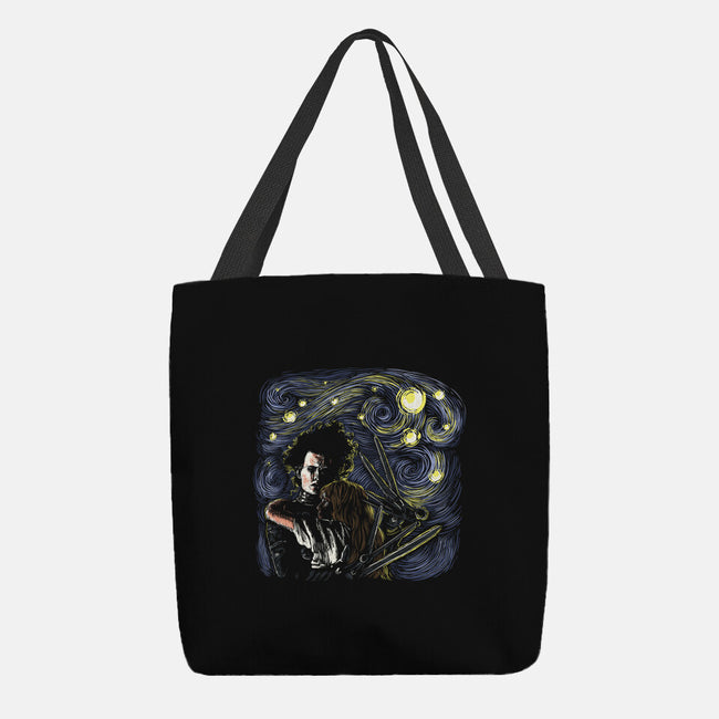 Starry Scissorhands-None-Basic Tote-Bag-zascanauta