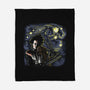 Starry Scissorhands-None-Fleece-Blanket-zascanauta