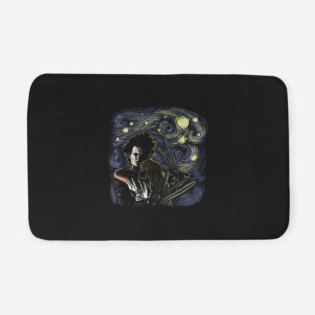 Starry Scissorhands-None-Memory Foam-Bath Mat-zascanauta