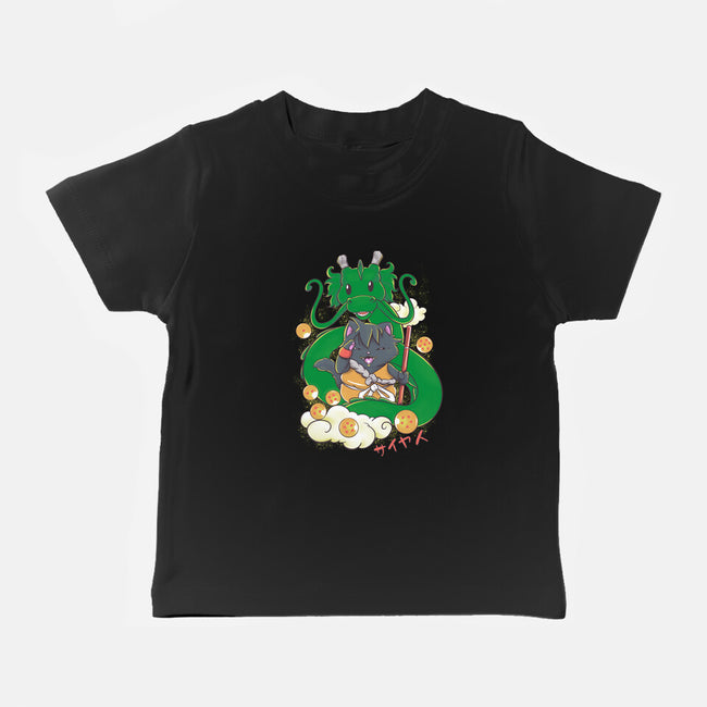 Saiyan Maneki Neko-Baby-Basic-Tee-ellr