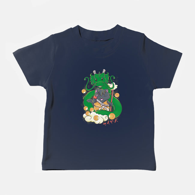 Saiyan Maneki Neko-Baby-Basic-Tee-ellr