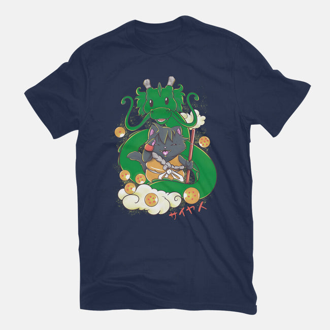 Saiyan Maneki Neko-Unisex-Basic-Tee-ellr