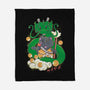 Saiyan Maneki Neko-None-Fleece-Blanket-ellr