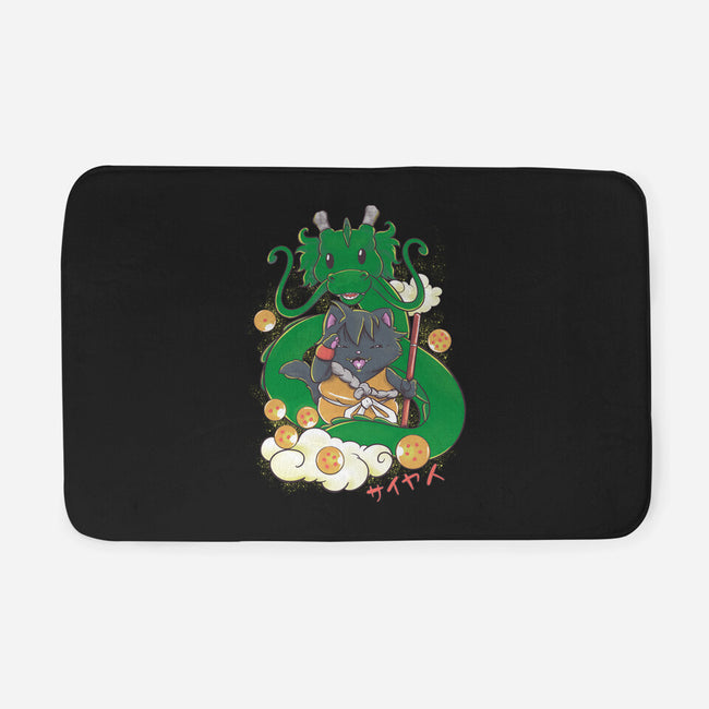 Saiyan Maneki Neko-None-Memory Foam-Bath Mat-ellr