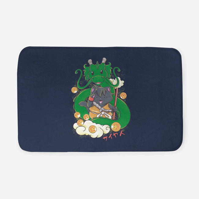 Saiyan Maneki Neko-None-Memory Foam-Bath Mat-ellr