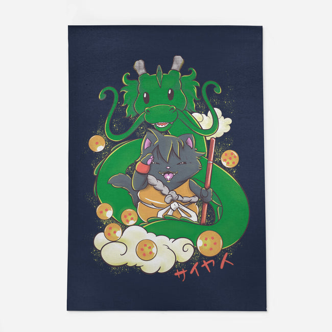 Saiyan Maneki Neko-None-Indoor-Rug-ellr