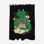 Saiyan Maneki Neko-None-Polyester-Shower Curtain-ellr