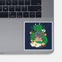 Saiyan Maneki Neko-None-Glossy-Sticker-ellr