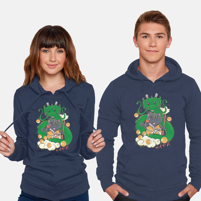 Saiyan Maneki Neko-Unisex-Pullover-Sweatshirt-ellr