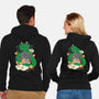 Saiyan Maneki Neko-Unisex-Zip-Up-Sweatshirt-ellr