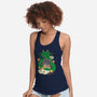 Saiyan Maneki Neko-Womens-Racerback-Tank-ellr