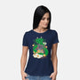 Saiyan Maneki Neko-Womens-Basic-Tee-ellr