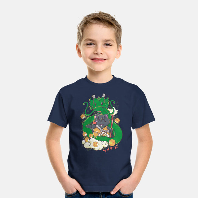 Saiyan Maneki Neko-Youth-Basic-Tee-ellr